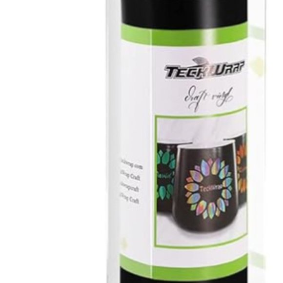 Black TECKWRAP Adhesive Decal Craft Vinyl for Cricut Joy - NWT - Picture 1 of 2